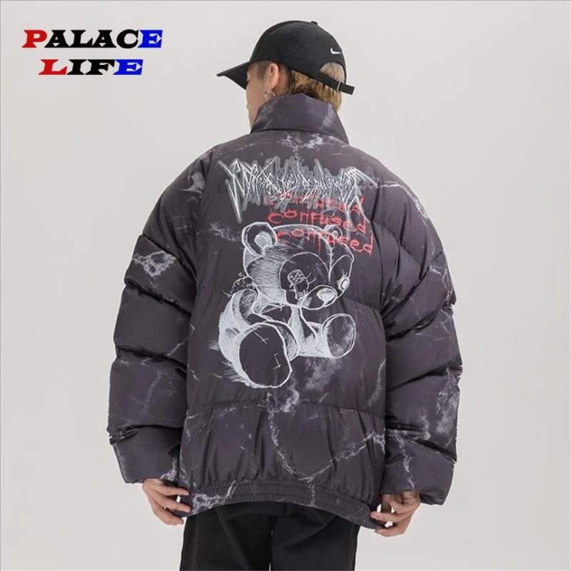 Clearance Sale Baseball Bomber Jacket Men Vintage Patchwork Padded Parka 2023 Men Fashion Casual Military Jackets Sweater Man