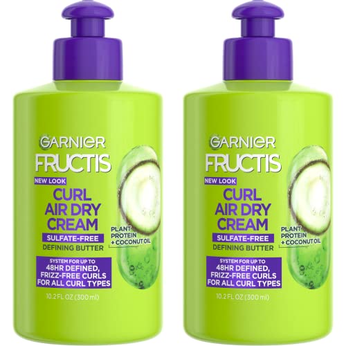 Garnier Hair Care Fructis Curl Nourish Butter Cream Leave-In Conditioner, 10.2 Ounce (Pack of 2)